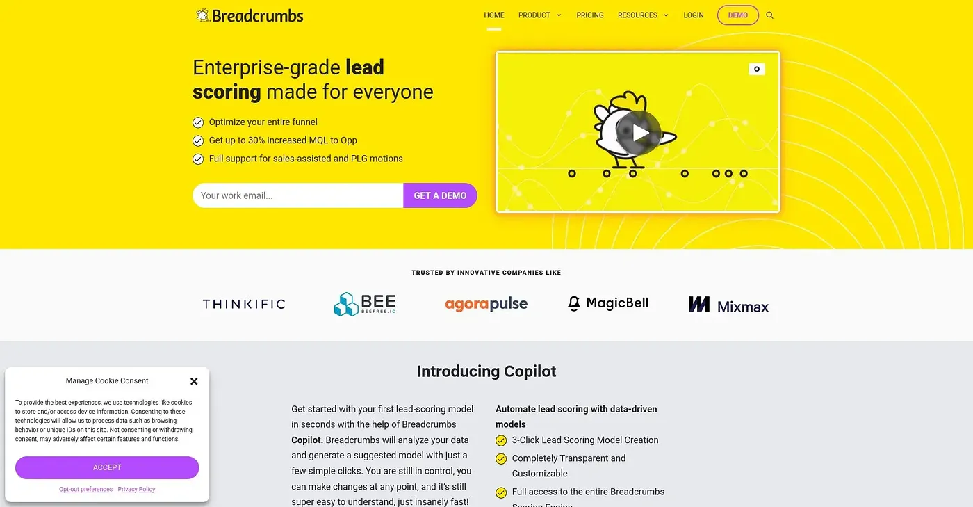 Screenshot of Breadcrumbs