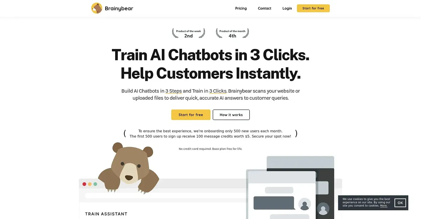 Screenshot of BrainyBear