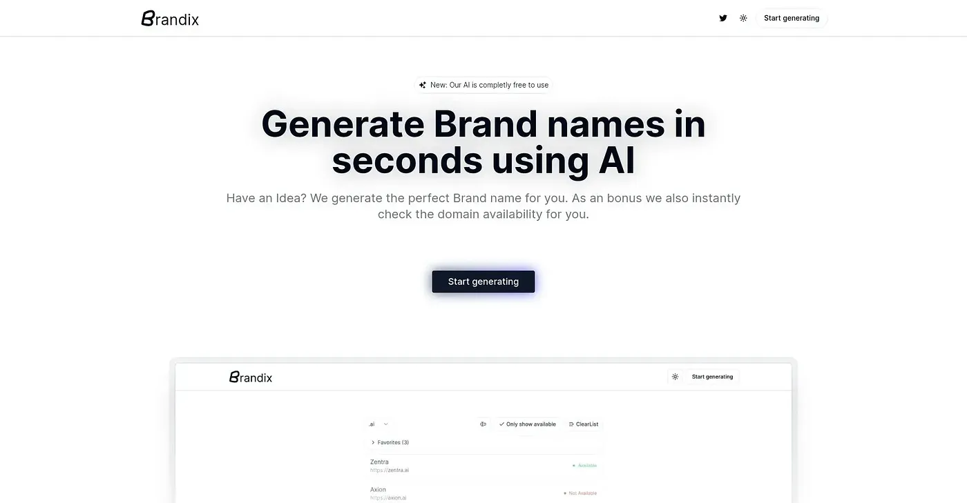 Screenshot of Brandix