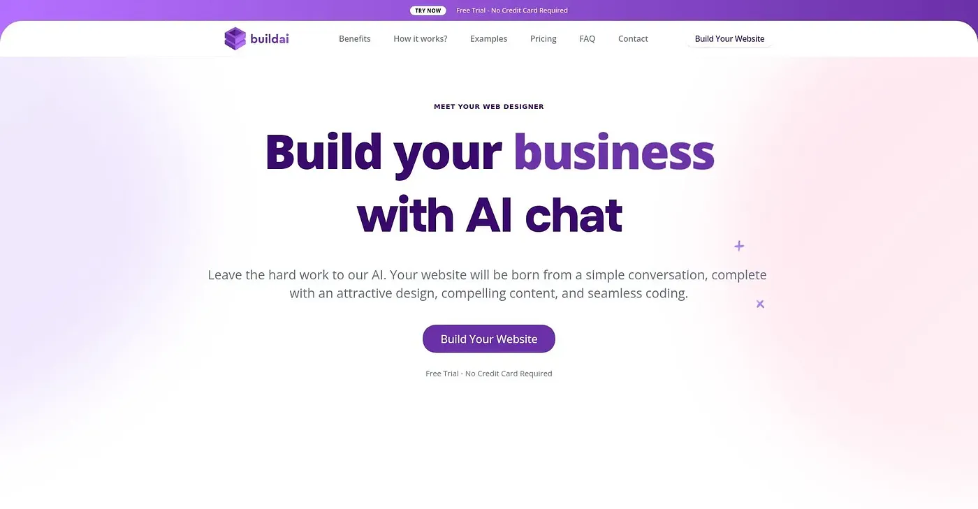 Screenshot of Build AI