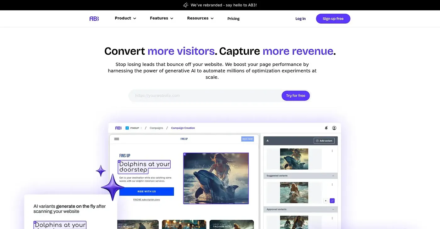 Screenshot of Burnerpage