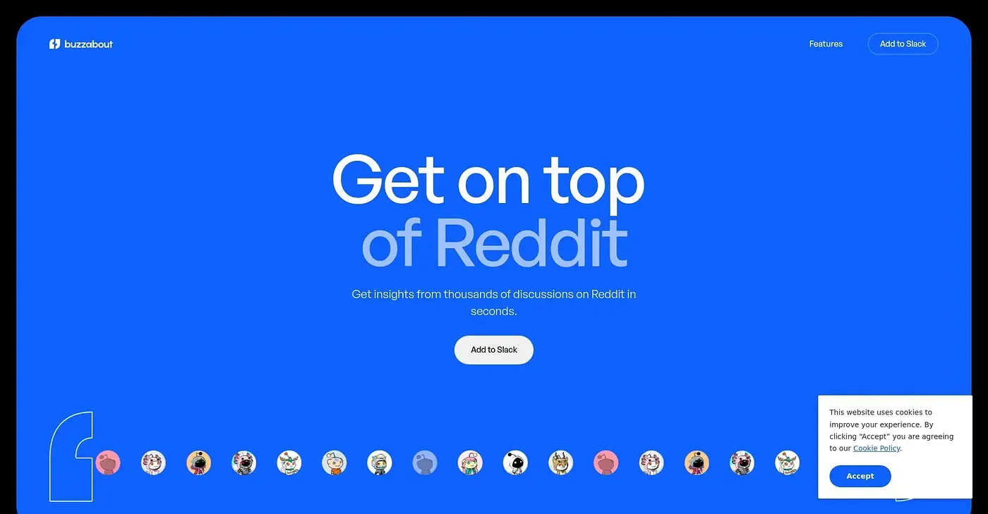 Screenshot of BuzzAbout AI
