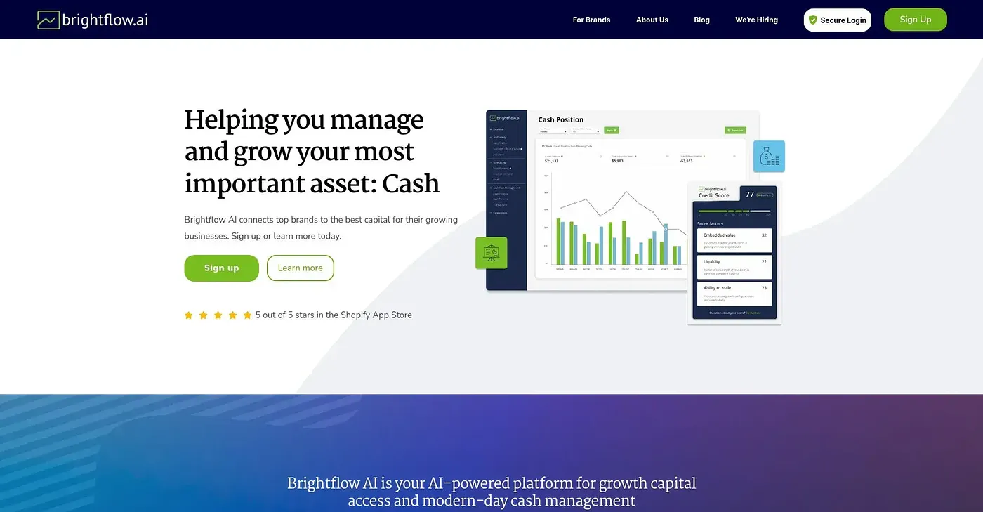 Screenshot of Brightflow