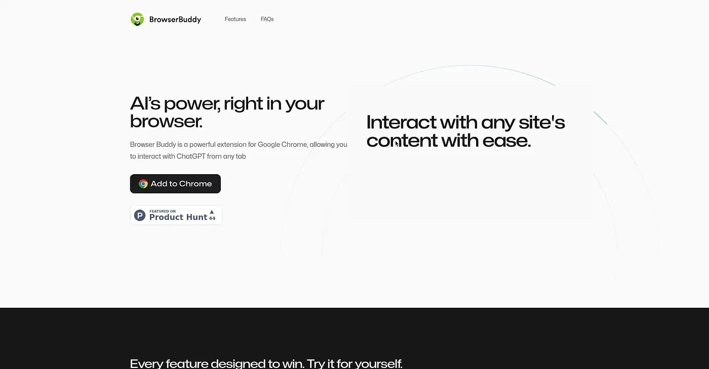 Screenshot of Browser Buddy