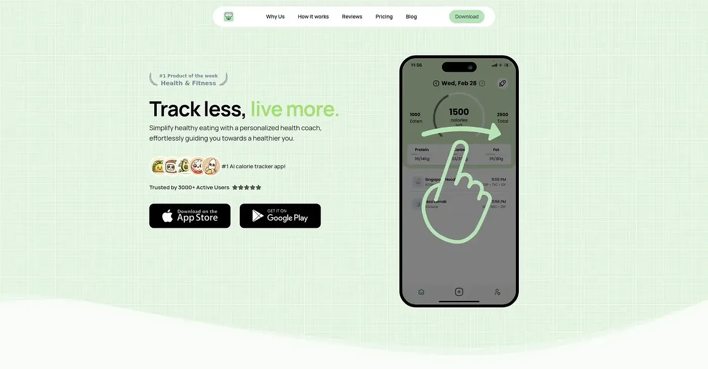 Screenshot of Calorieasy