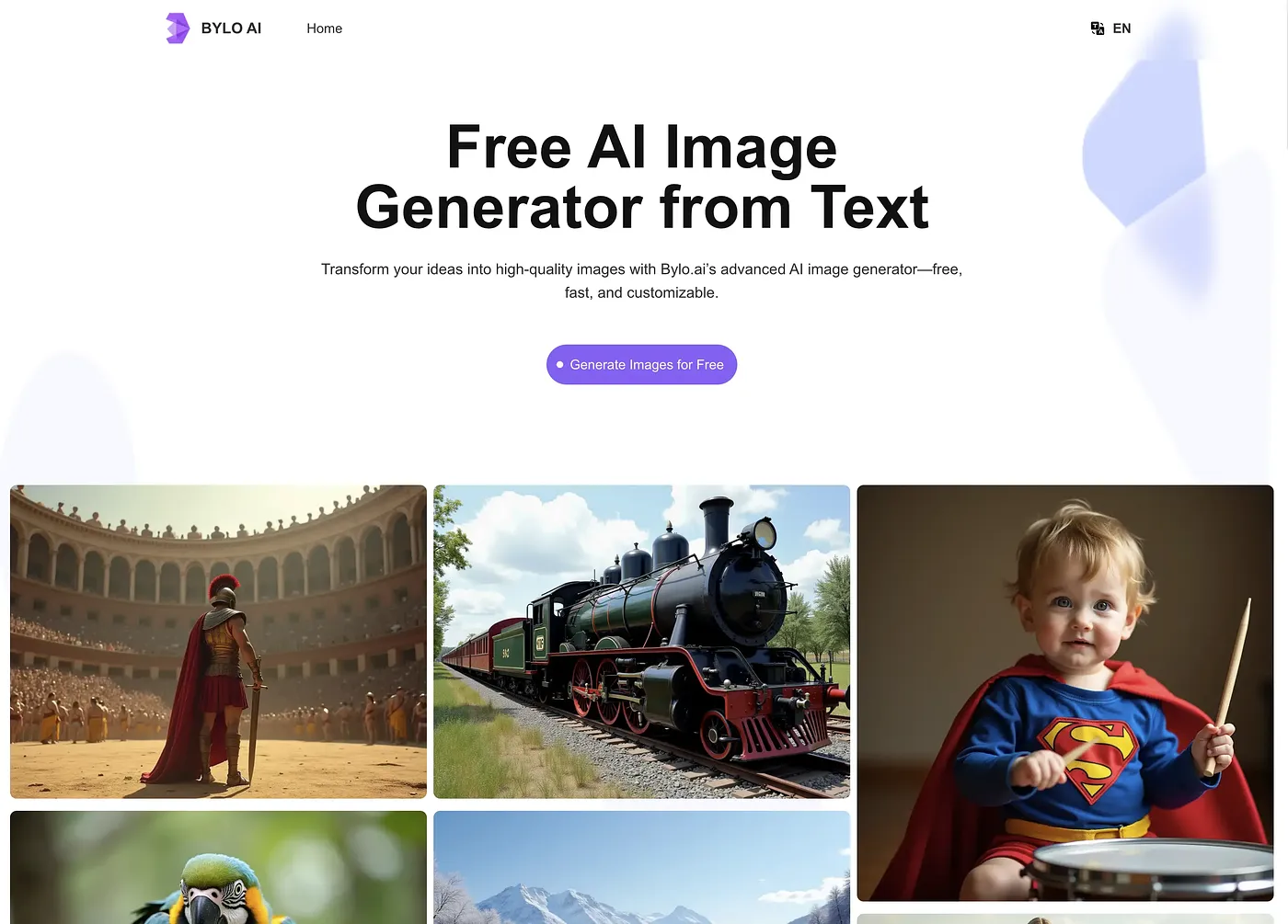 Screenshot of Bylo AI