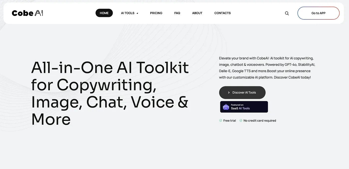 Screenshot of COBEAI