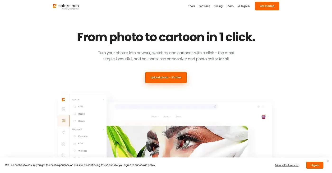 Screenshot of Cartoonize