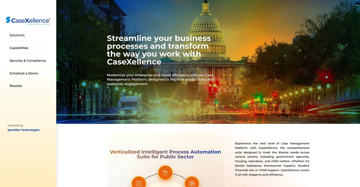Screenshot of CaseXellence