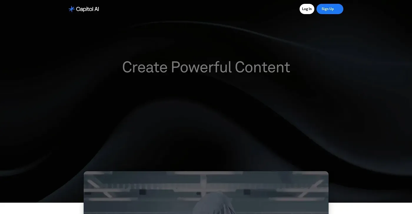 Screenshot of Capitol AI