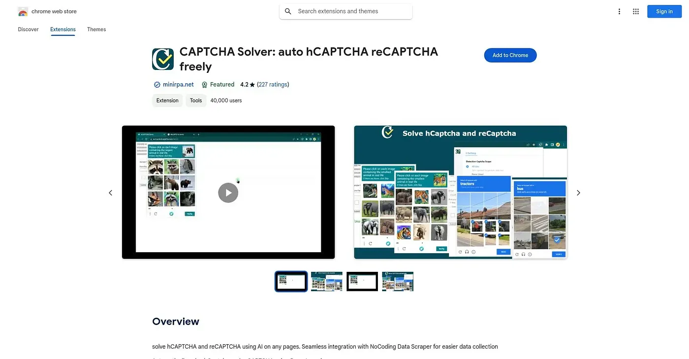 Screenshot of Captcha Solver Auto hCaptcha - Chrome Extension