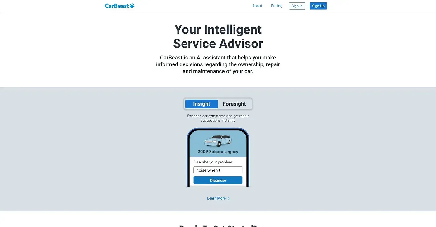 Screenshot of CarBeast