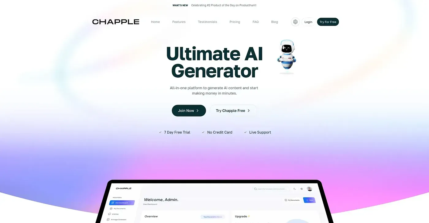 Screenshot of Chapple AI