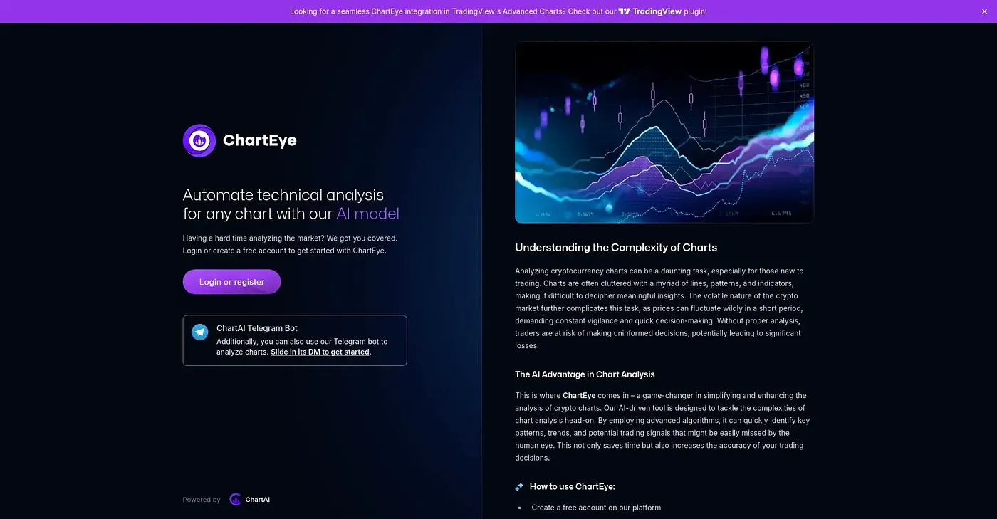 Screenshot of ChartEye Browser Extension