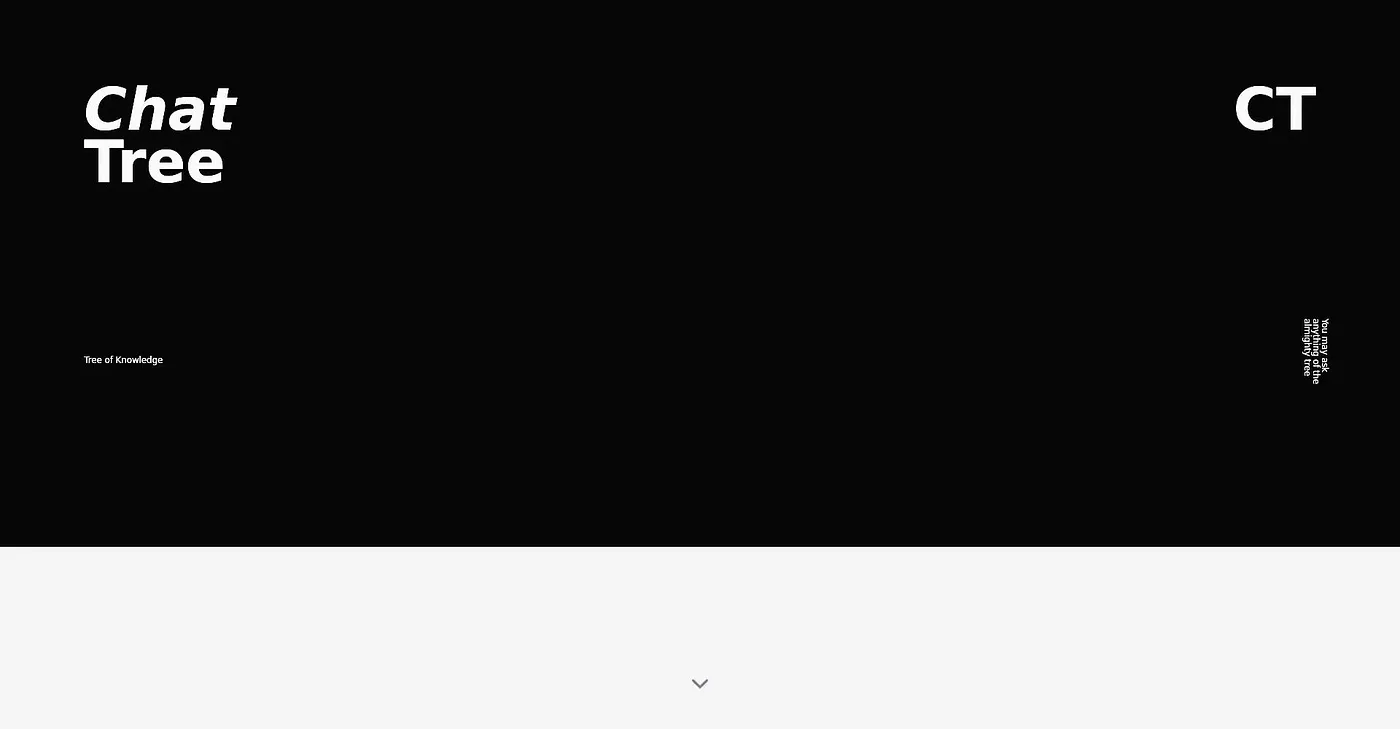 Screenshot of ChatTree