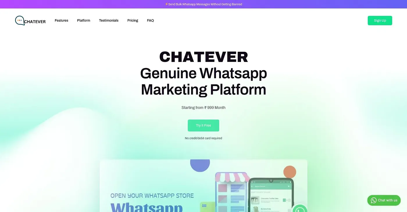 Screenshot of Chatever