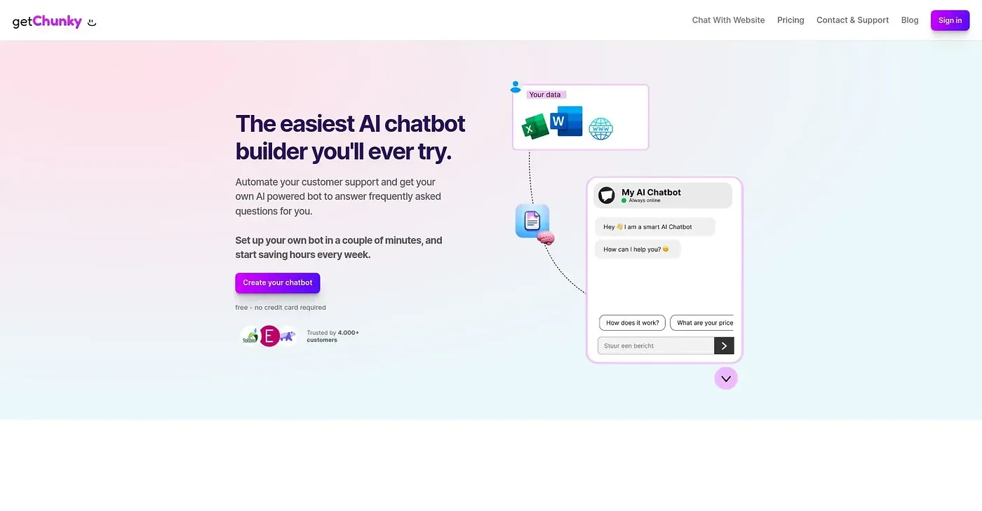 Screenshot of Chunky