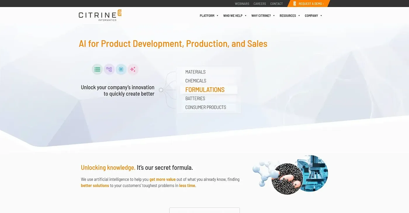 Screenshot of Citrine