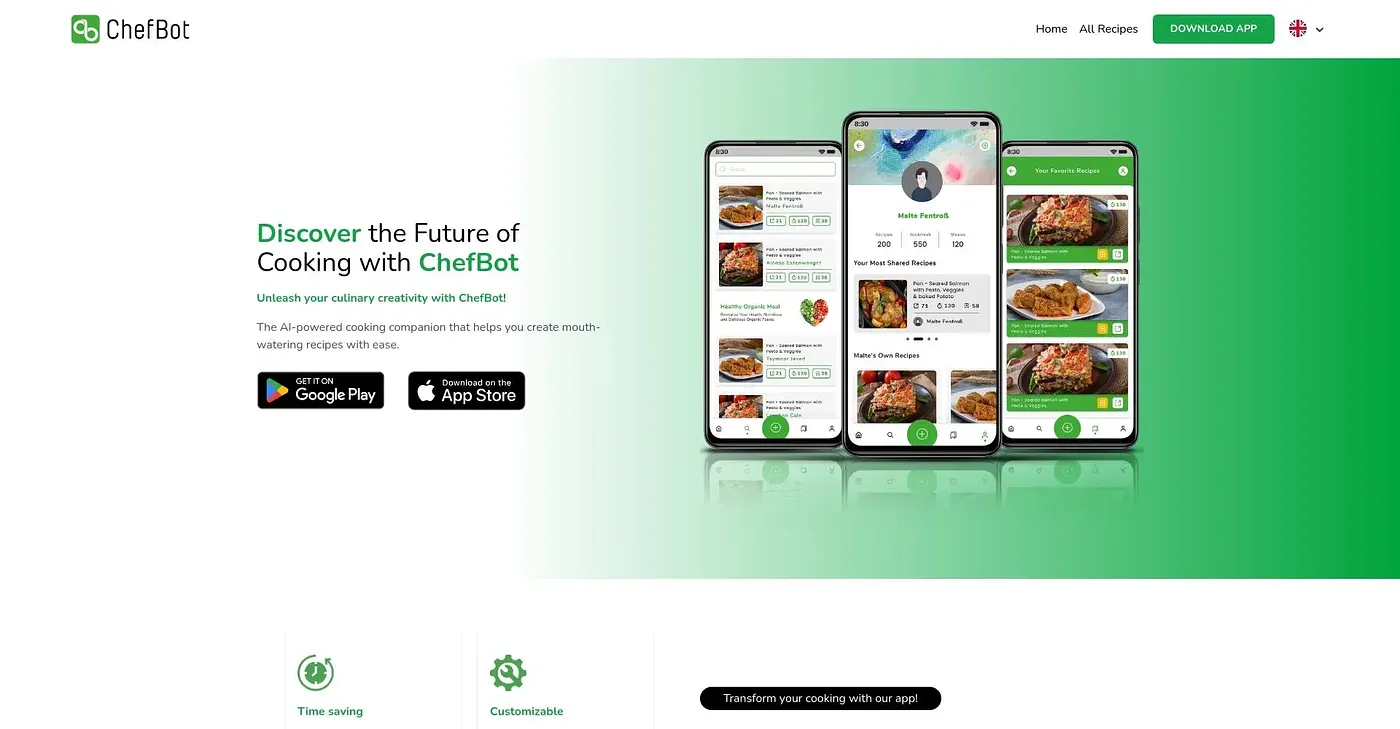 Screenshot of Chef Bot