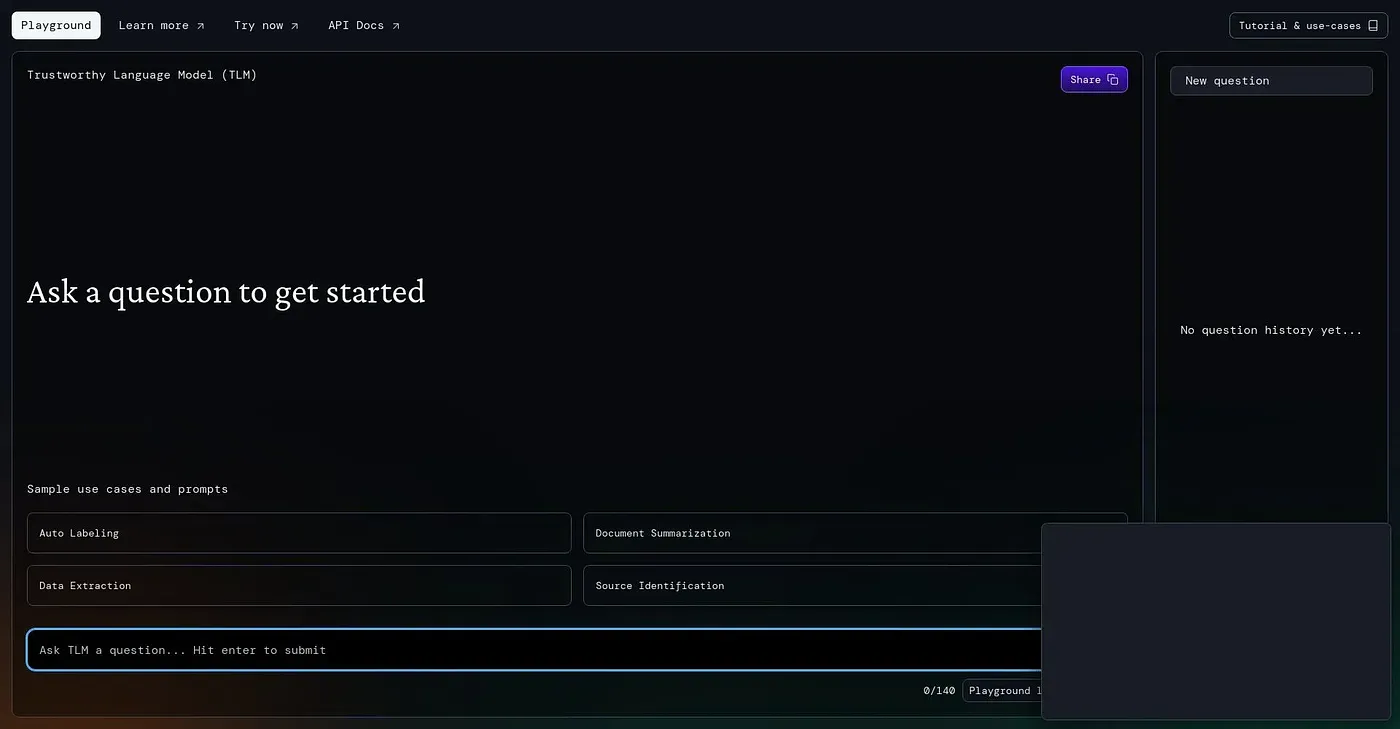 Screenshot of Cleanlab AI