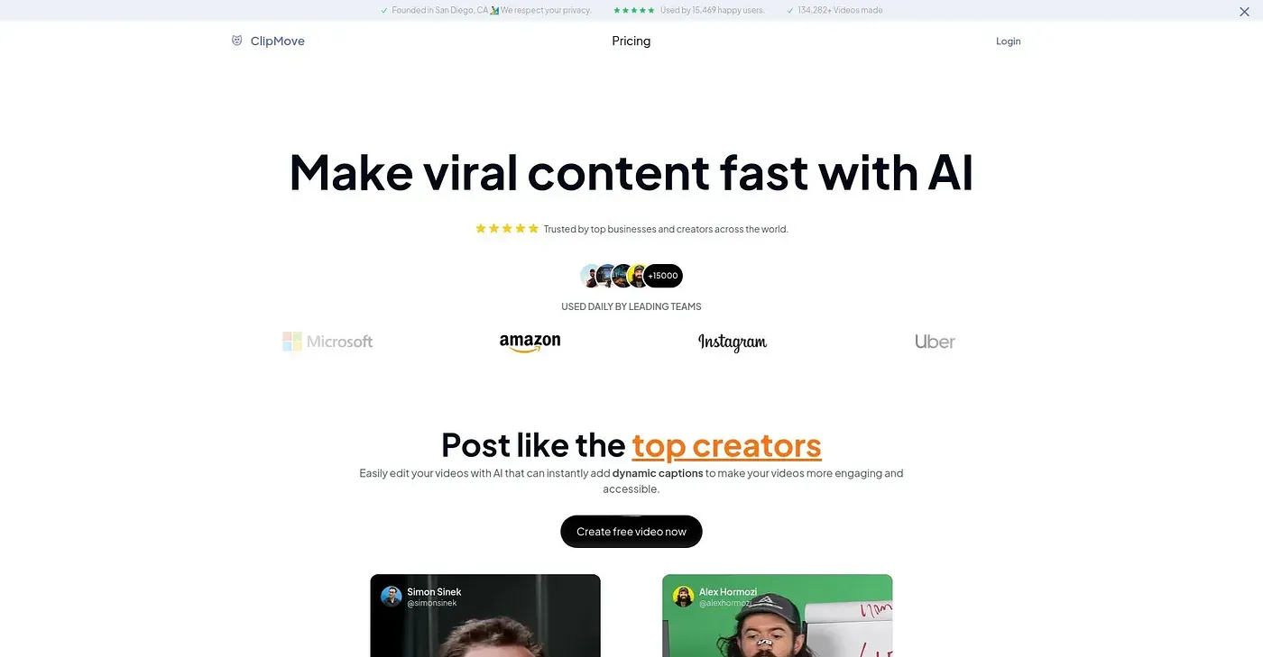 Screenshot of Clipmove