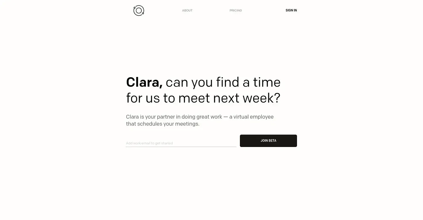 Screenshot of ClaraLabs