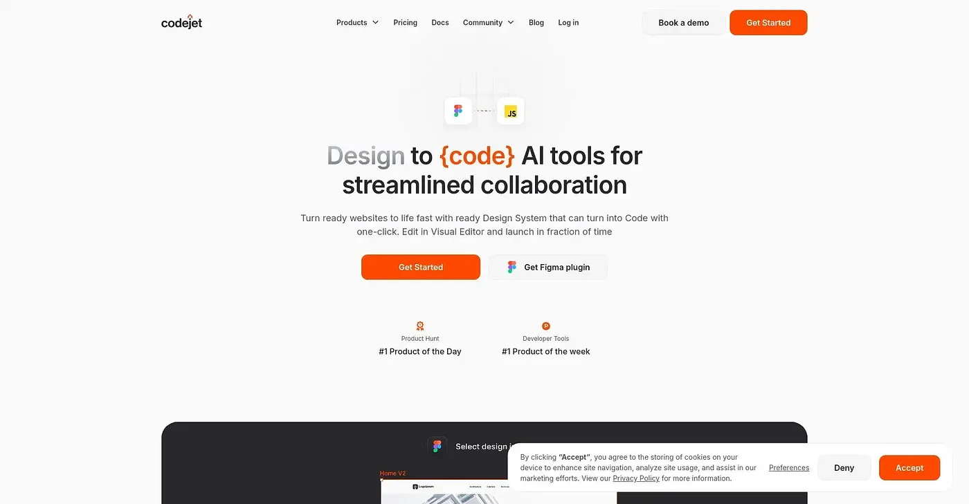 Screenshot of CodeJet AI