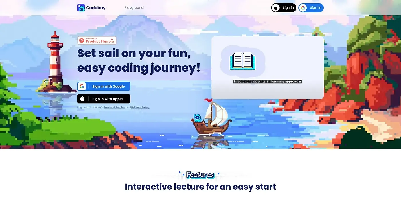 Screenshot of Codebay