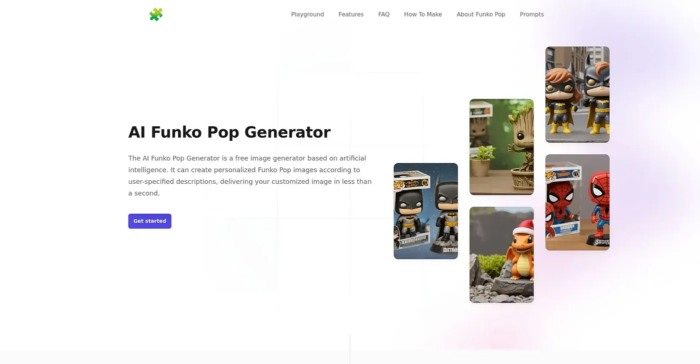 Screenshot of AI Funko Pop Generator