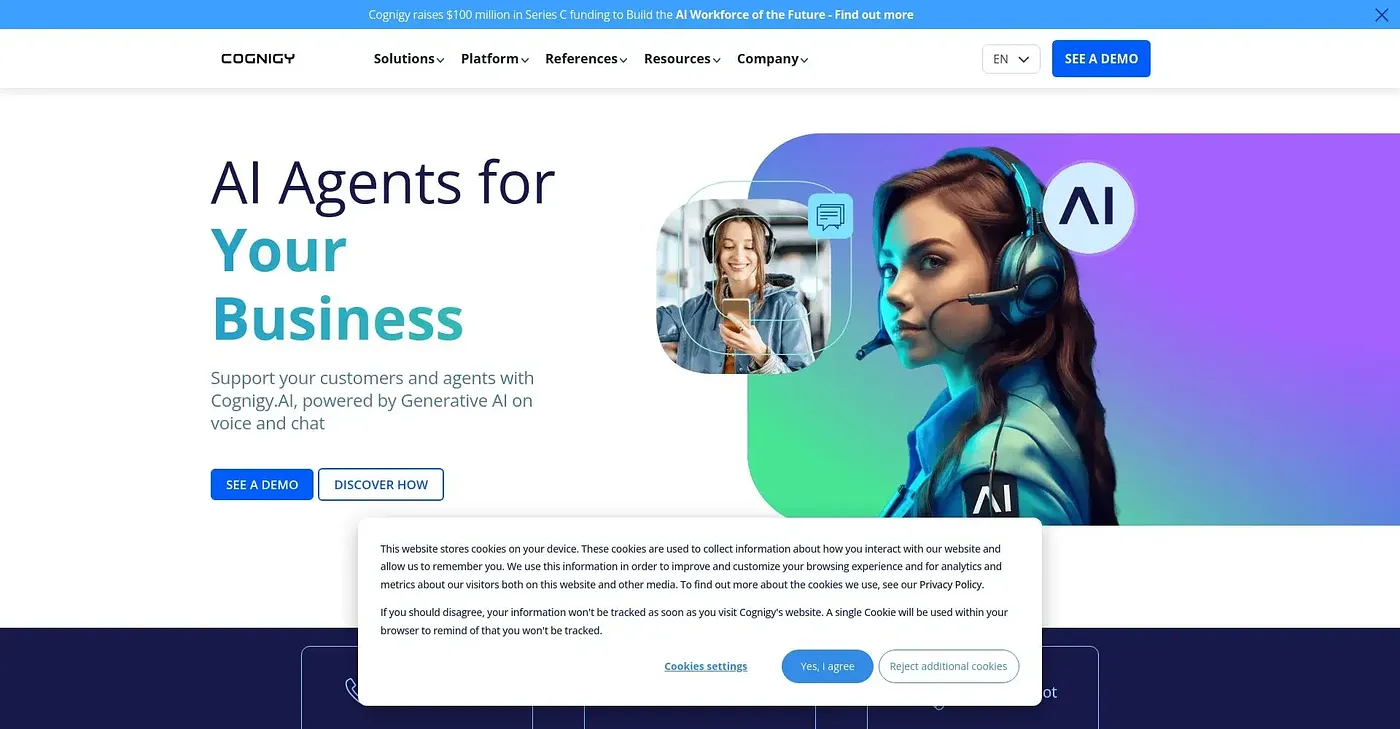Screenshot of Cognigy