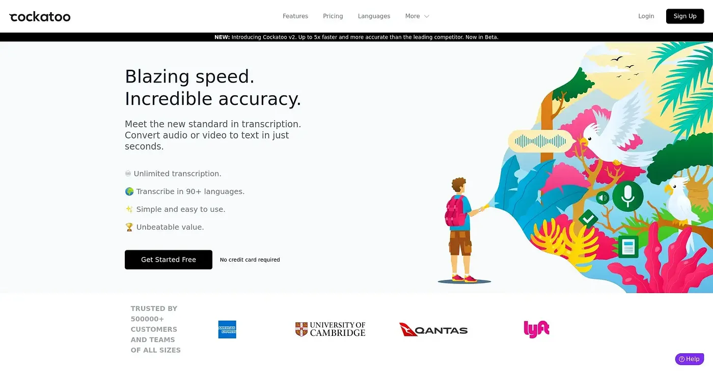 Screenshot of Cockatoo