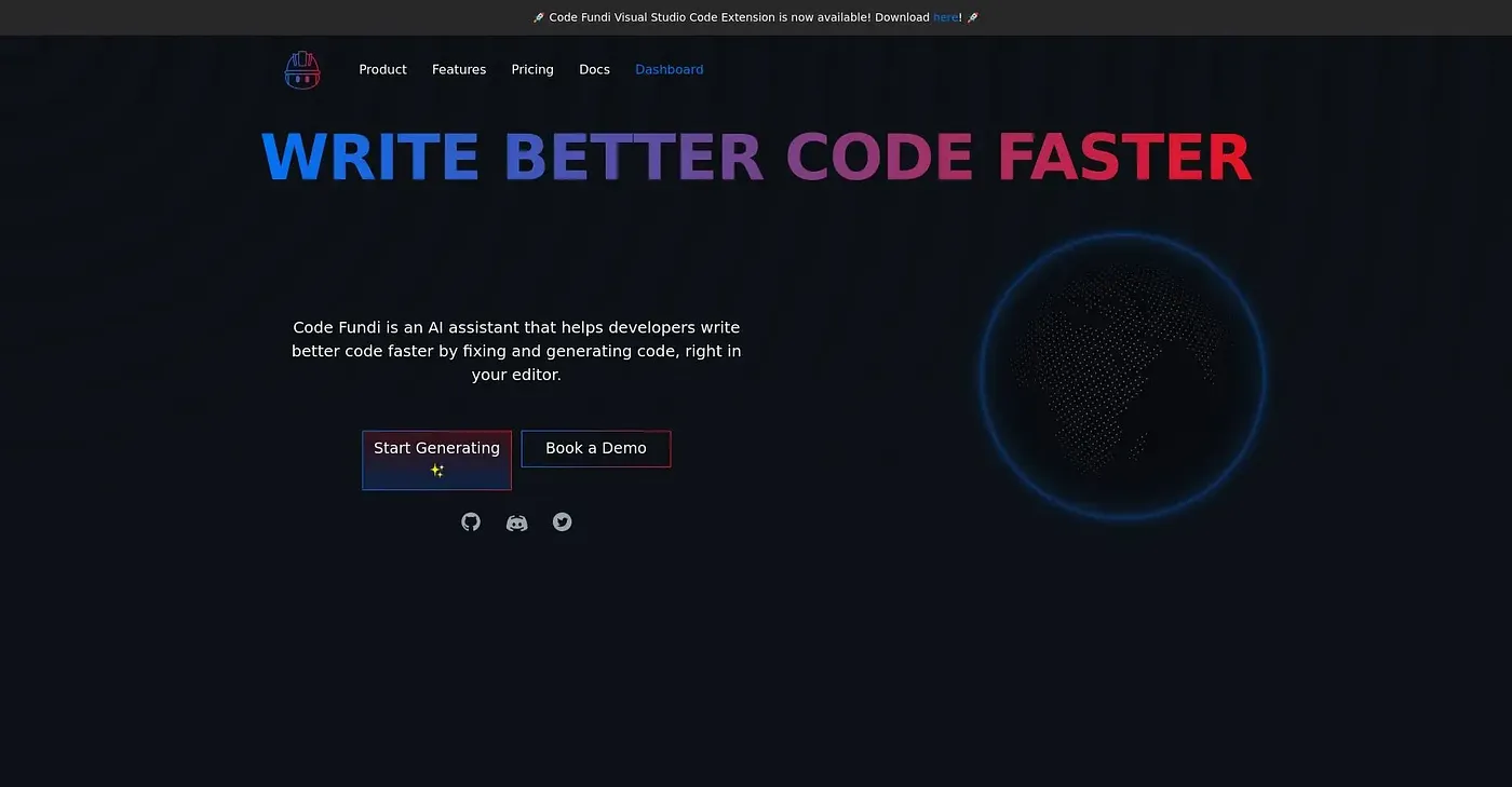 Screenshot of Code Fundi