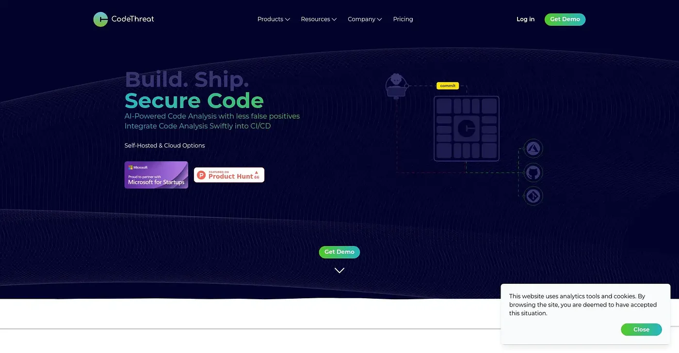 Screenshot of Code Threat