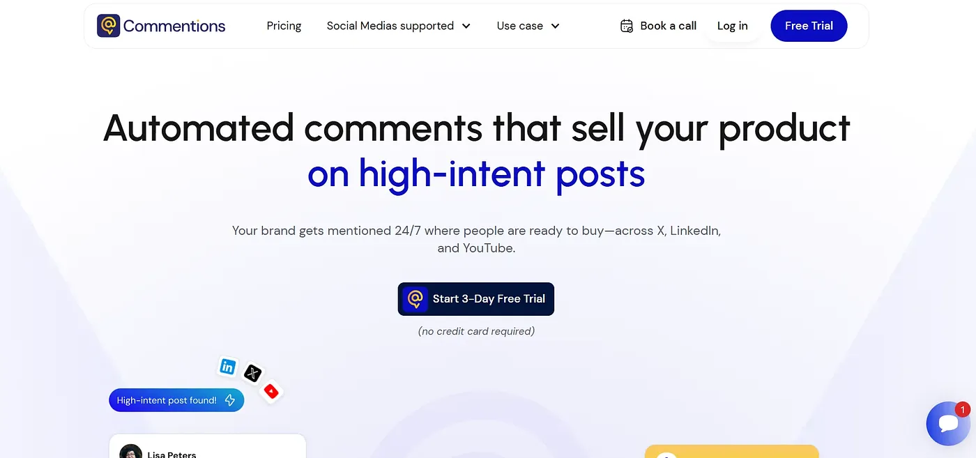 Screenshot of Commentions