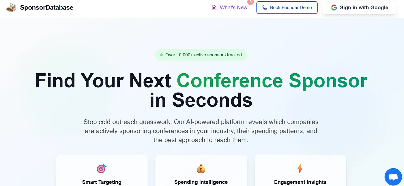 Screenshot of Conference Database