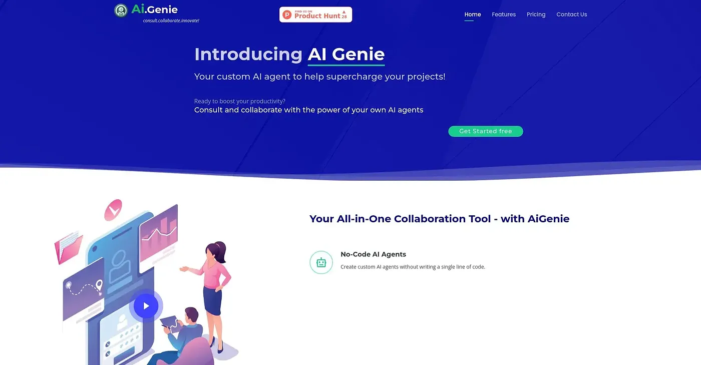 Screenshot of AI Genie