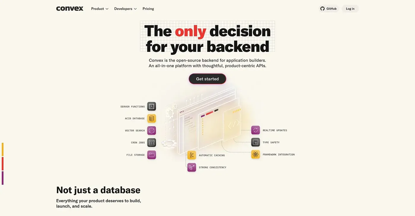 Screenshot of Convex