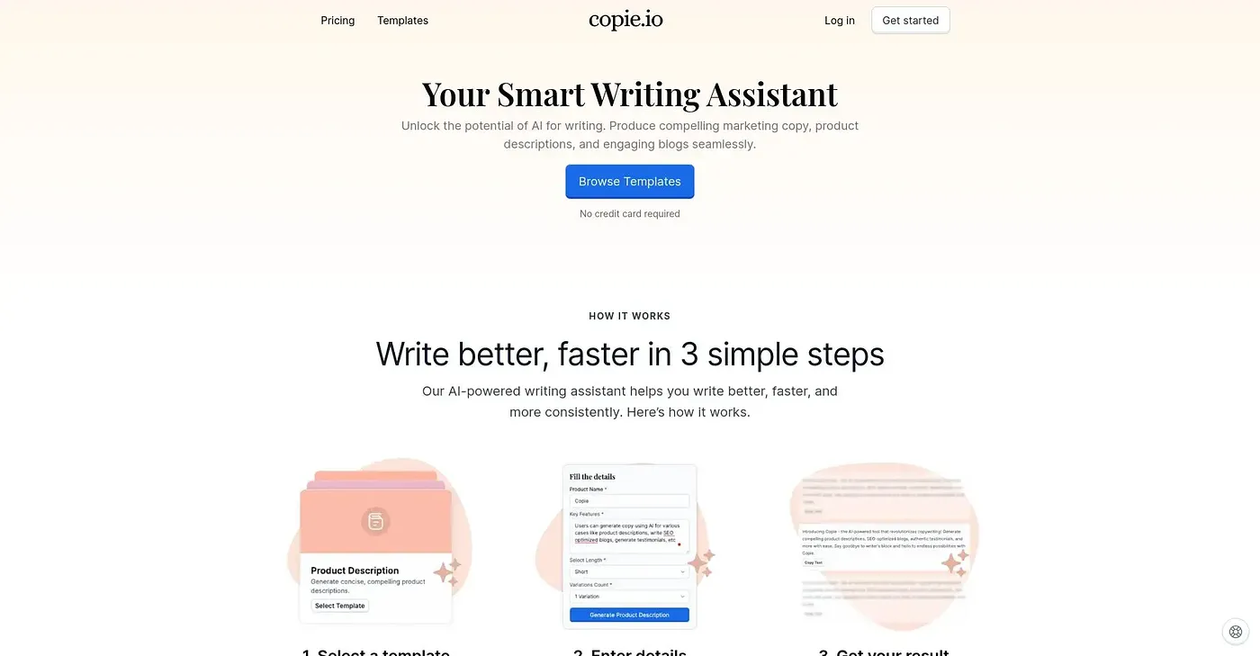 Screenshot of Copie