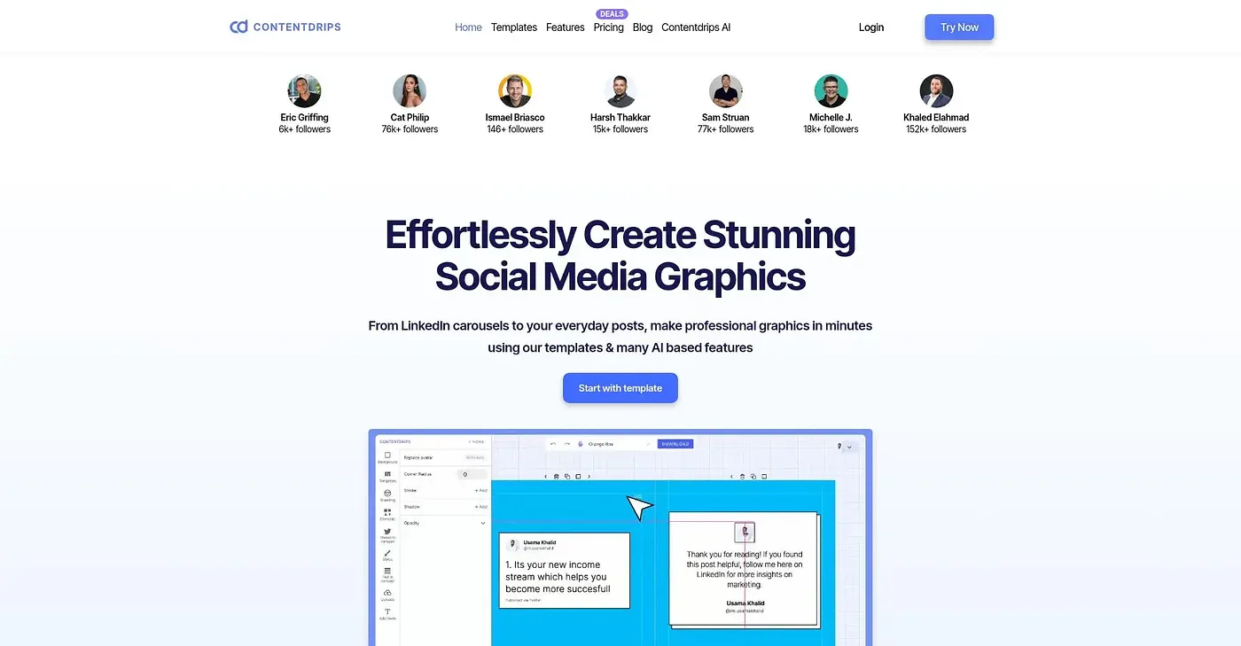 Screenshot of Content Drips
