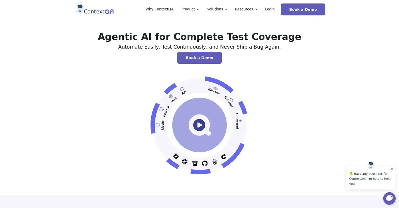 Screenshot of ContextQA