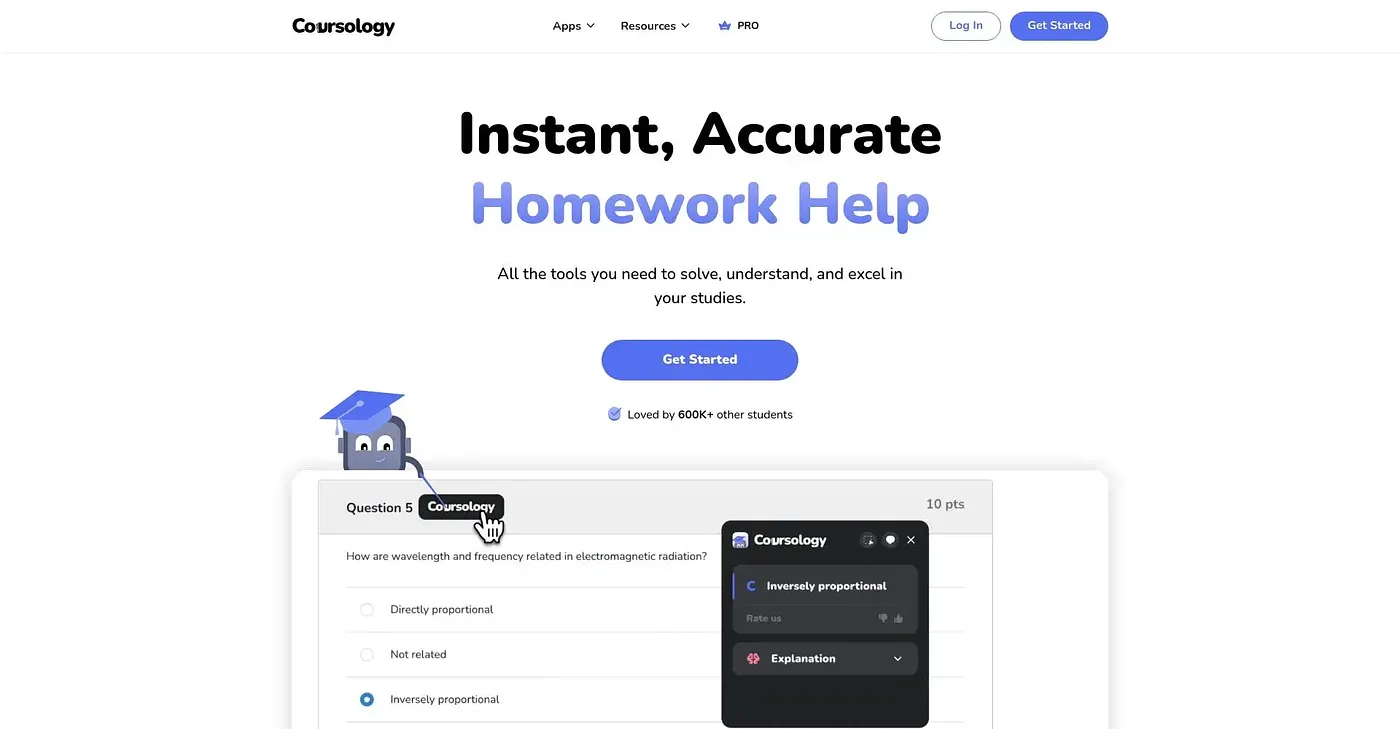 Screenshot of Coursology AI