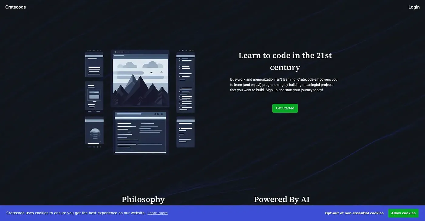 Screenshot of Crate Code