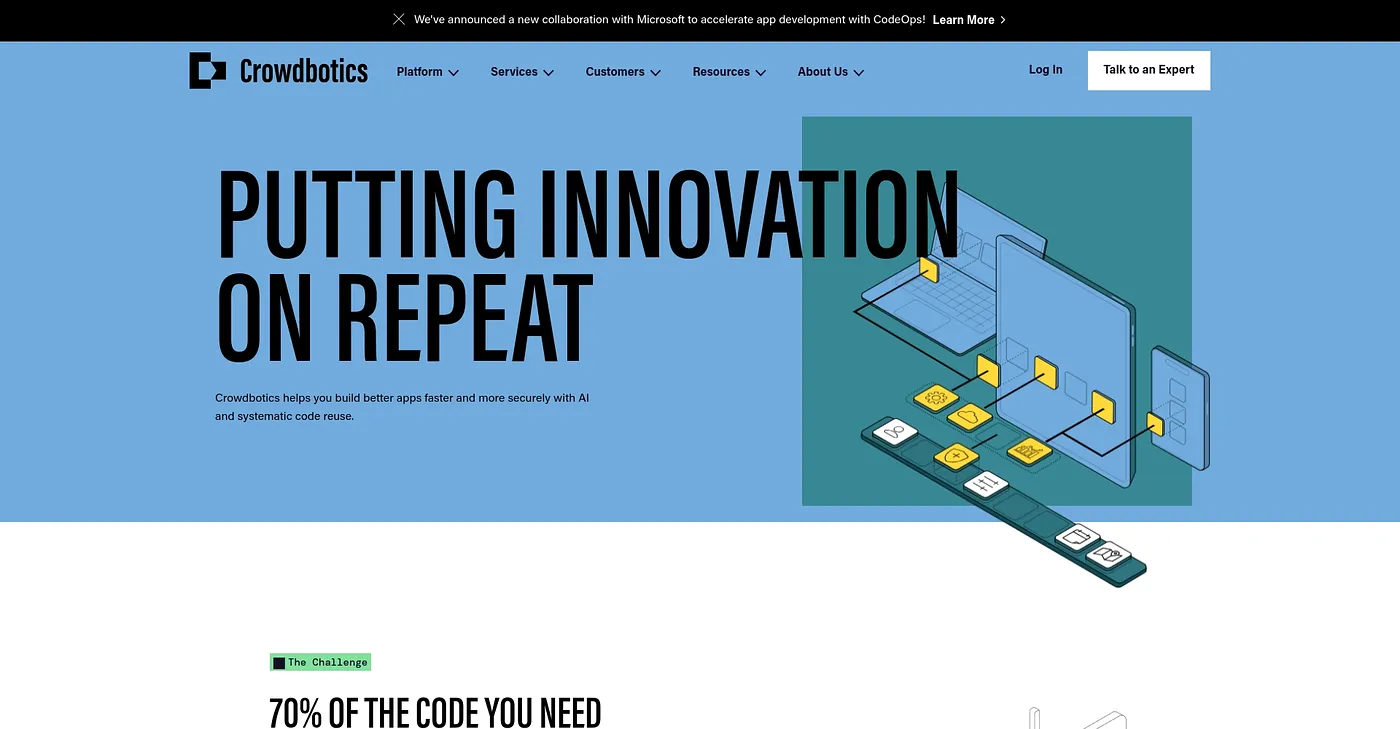 Screenshot of Crowdbotics