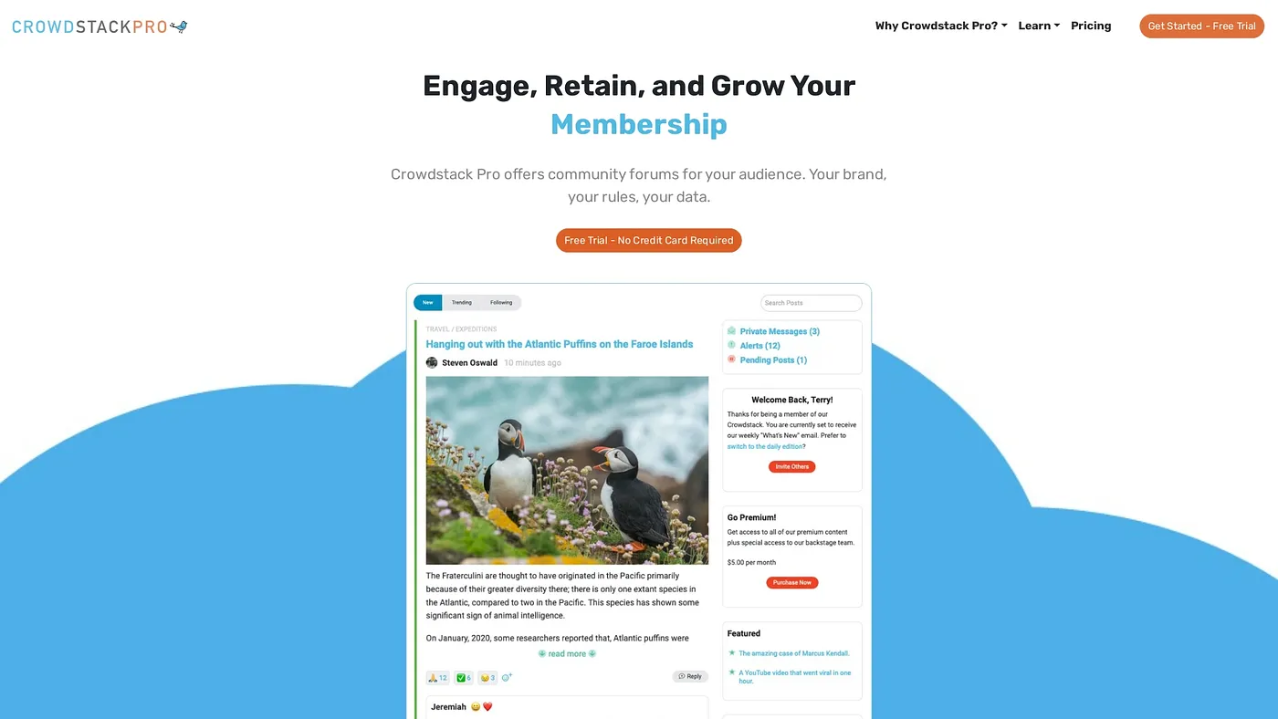 Screenshot of Crowdstack