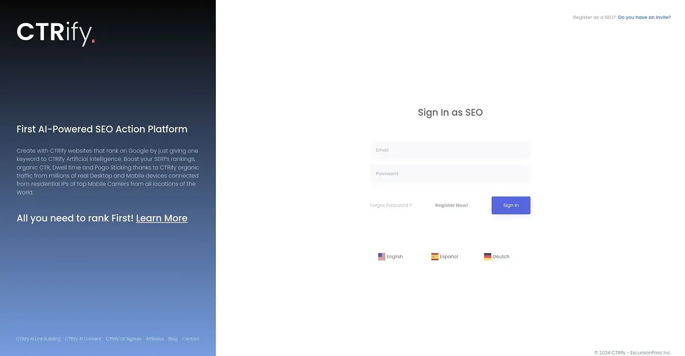 Screenshot of Ctrify