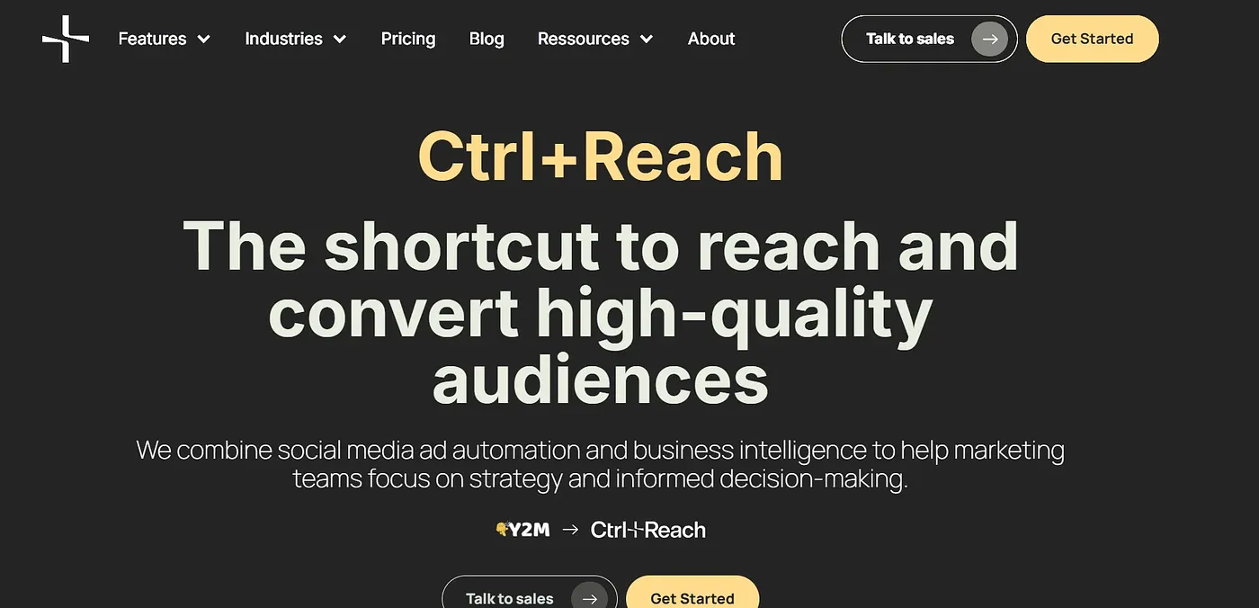 Screenshot of Ctrl+Reach