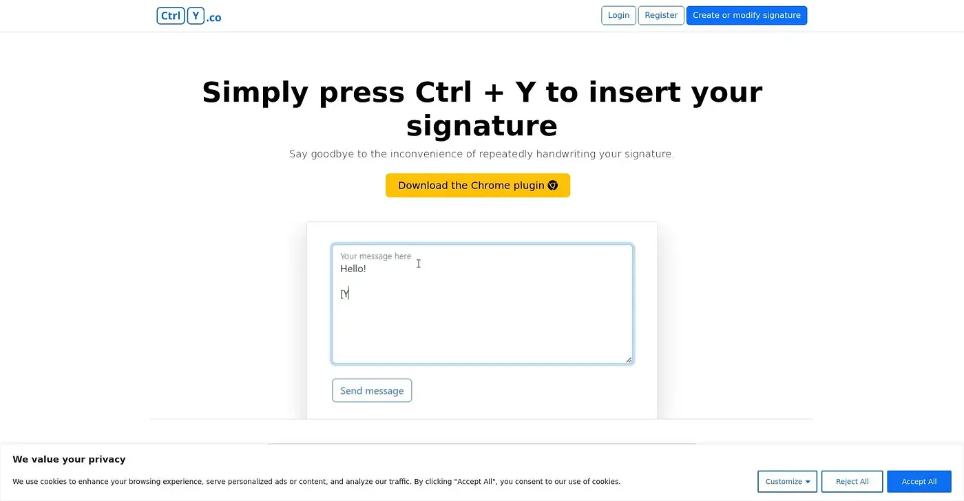 Screenshot of Ctrly