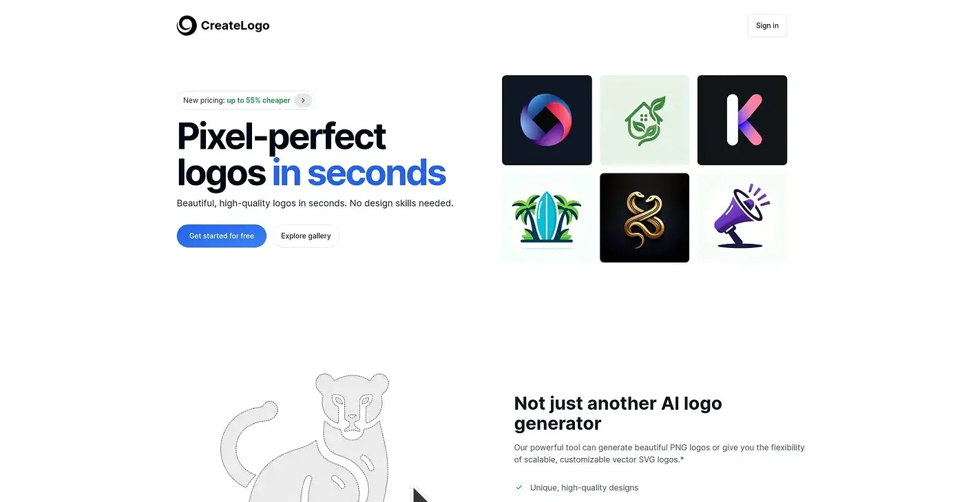Screenshot of Create Logo