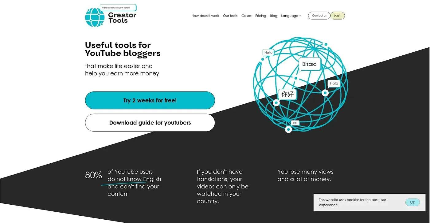 Screenshot of Creator Tools