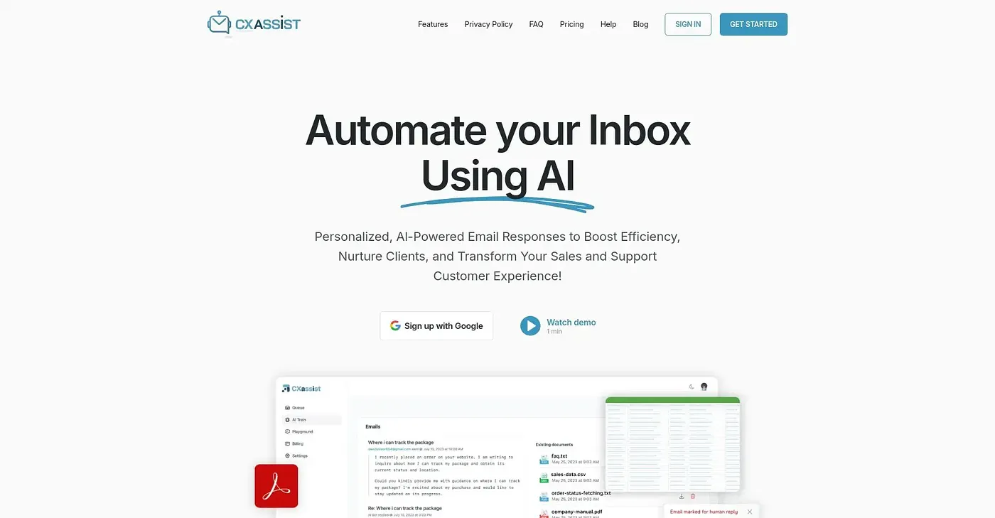 Screenshot of Cx Assist